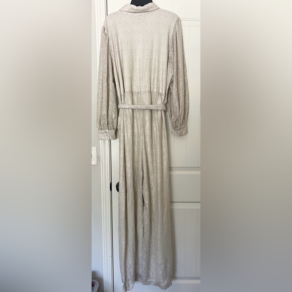 Eloquii Sequin Button Front Belted Jumpsuit - image 8